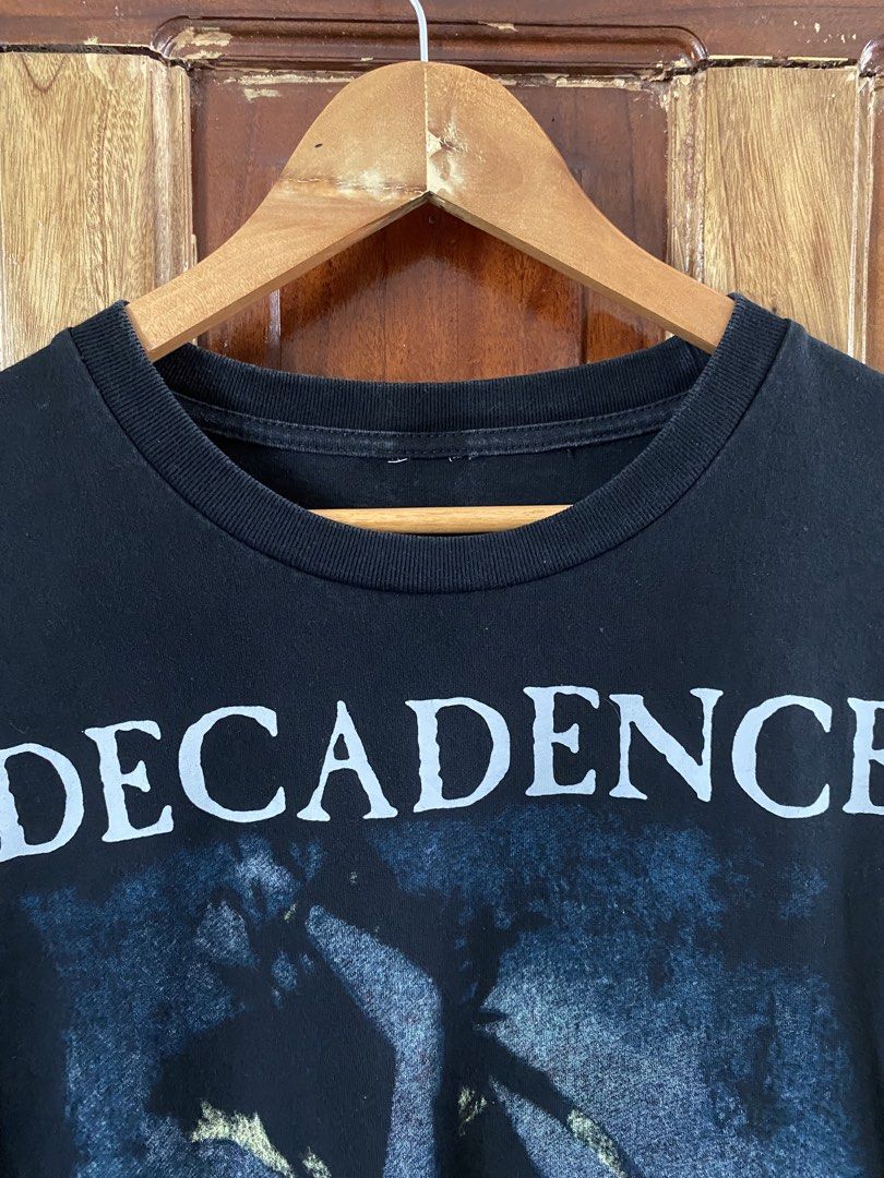 Vintage Decadence Shirt (Category: Tshirts & Polo Shirts ) located in Dumaguete. Submitted by infiniteloot_ (Listing ID 1461330525, Image 3). Description: Vintage Decadence Shirt 30 length x 24 width good condition no flaws DM 🪖.