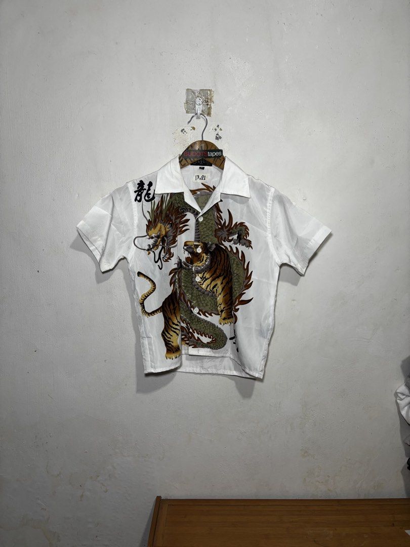Vintage Dragon AOP Polo (Category: Tshirts & Polo Shirts ) located in Calamba. Submitted by sinauna. (Listing ID 1461518455, Image 1). Description: WTS: Vintage Ferugini Dragon AOP Polo Condition/Issues: needs wash (Note: Item’s not faded. Color may vary due to lighting) Dimension: 17x21 Size on tag: Medium Price: Mine - 449+SF Plus shipping fee! Free shipping if you purchase more than 3 items. Also, can give you a discount in my previous listing
