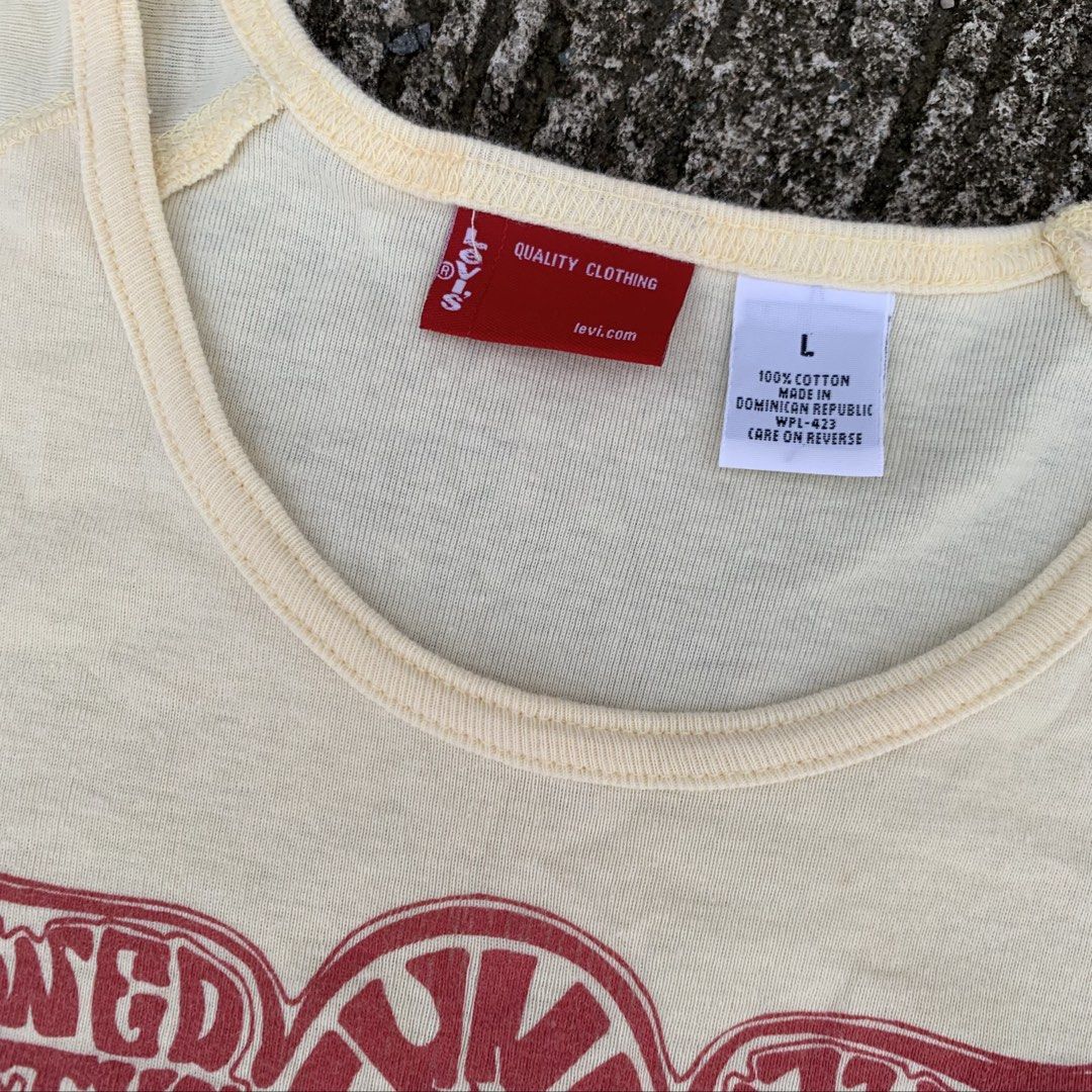Vintage Levis women tops (Category: Sleeveless) located in Manila. Submitted by _thrift.clothes._ (Listing ID 1461344034, Image 3). Description: Size:large W:17 L:21.