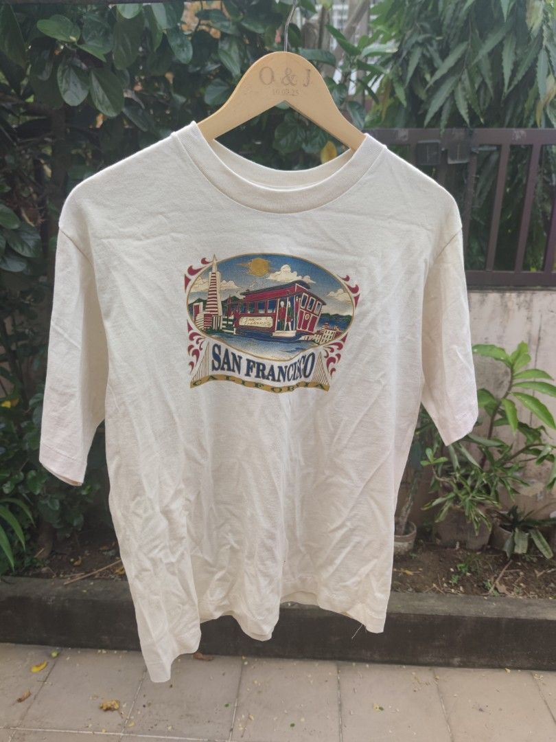 Vintage San Francisco Shirt (Category: Shirts) located in Pasig City. Submitted by ftwind (Listing ID 1461328362, Image 1). Description: - Cream colored - Cut tag - Single stitched - 100% preshrunk cotton - Made in the USA .