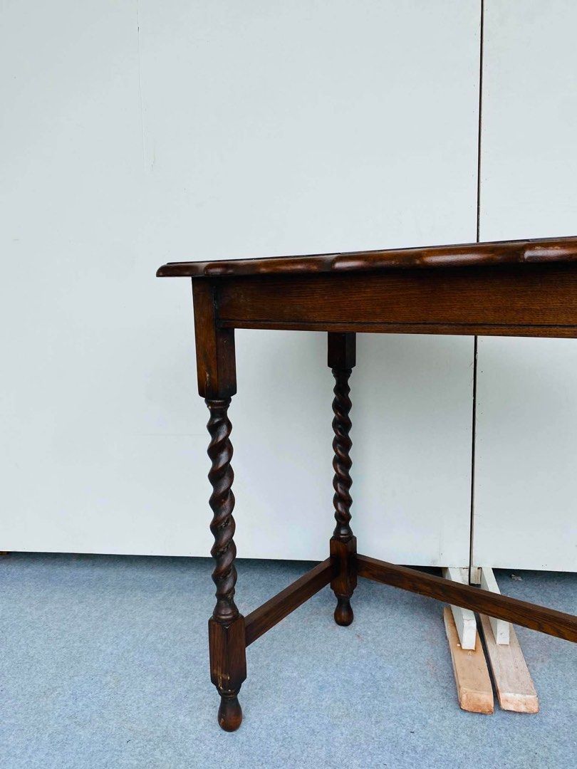 VINTAGE SOLID WOOD CONSOLE TABLE / SMALL VINTAGE WORK DESK (Category: Tables & Sets) located in Manila. Submitted by jerichocal17856 (Listing ID 1461439518, Image 3). Description: “JAPAN SURPLUS” VINTAGE SOLID WOOD CONSOLE TABLE / SMALL VINTAGE WORK DESK SIZE: 32L” x 18W” x 29.5H” inches (AS-IS ITEM) IN GOOD CONDITION.