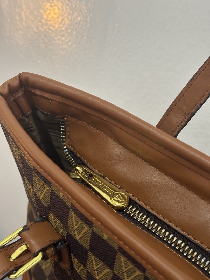 Vintage Style Monogram Tote Bag (Category: Luxury Bags & Wallets) located in Zamboanga. Submitted by silverfrost (Listing ID 1461359107, Image 2). Description: Preloved Vintage Style Monogram Tote Bag - Zipper closure for main compartment - Interior zippered pocket - Spacious interior, perfect for daily use & good size for travel - has signs of usage, but still functional & zippers are working, as seen on photo - manage your expectations, this is
