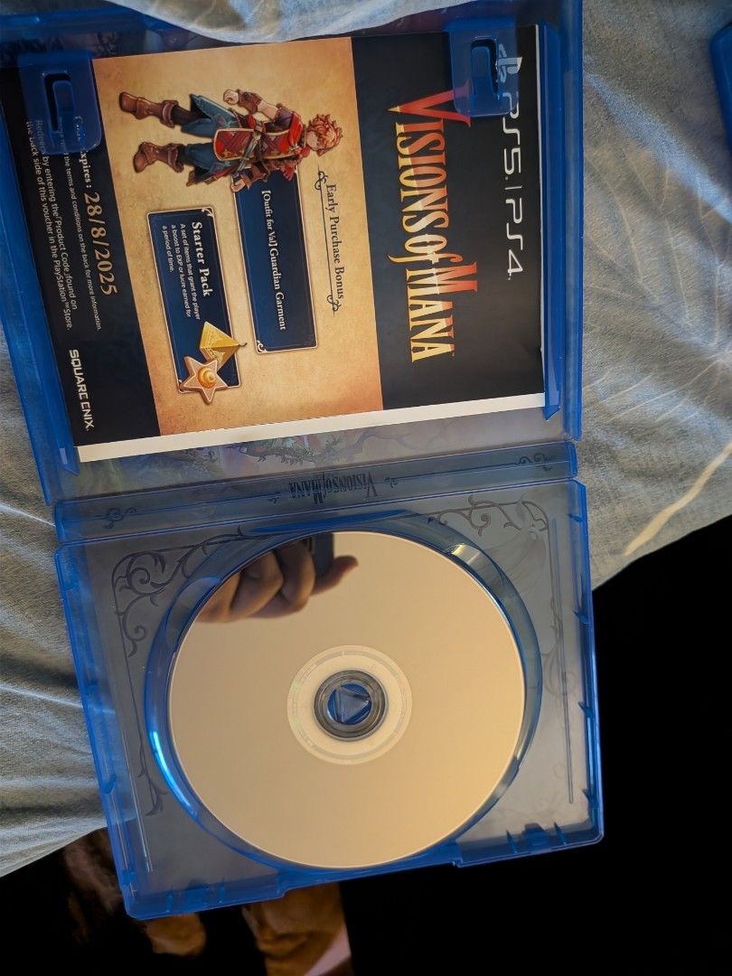 Visions of Mana PS5 Game (Category: PlayStation) located in Marikina City. Submitted by patches_1n1d9m (Listing ID 1458829299, Image 3). Description: played only once, did not plat. if di bundle ang bibilhin,visions of mana 1,800 at cronos before the ashes 400 or trade in 2 for star ocean to remake ortales of arise if kasama dlc buyer pays for shipping.