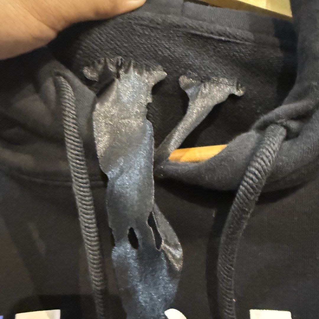VLONE Black Hoodie (Category: Hoodies) located in Manila. Submitted by carbungcoalex (Listing ID 1461534104, Image 3). Description: VLONE BLUE PRINT BLACK HOODIE 25 by 27 Excellent Condition Complete tags 2K CLAIM.