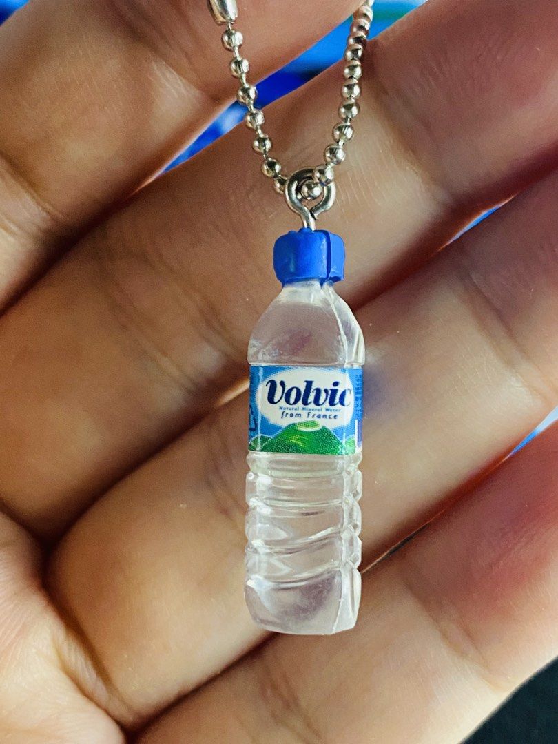 Volvic Original Bottle Miniature Keychain 100 EACH (Category: Character Goods) located in Manila. Submitted by kawaii_omocha_est2020 (Listing ID 1461537116, Image 3). Description: .