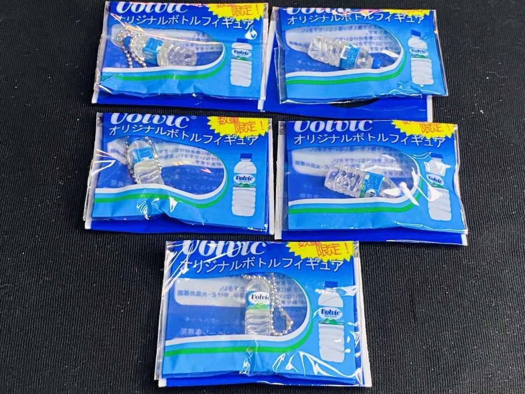 Volvic Original Bottle Miniature Keychain 100 EACH (Category: Character Goods) located in Manila. Submitted by kawaii_omocha_est2020 (Listing ID 1461537116, Image 1). Description: .