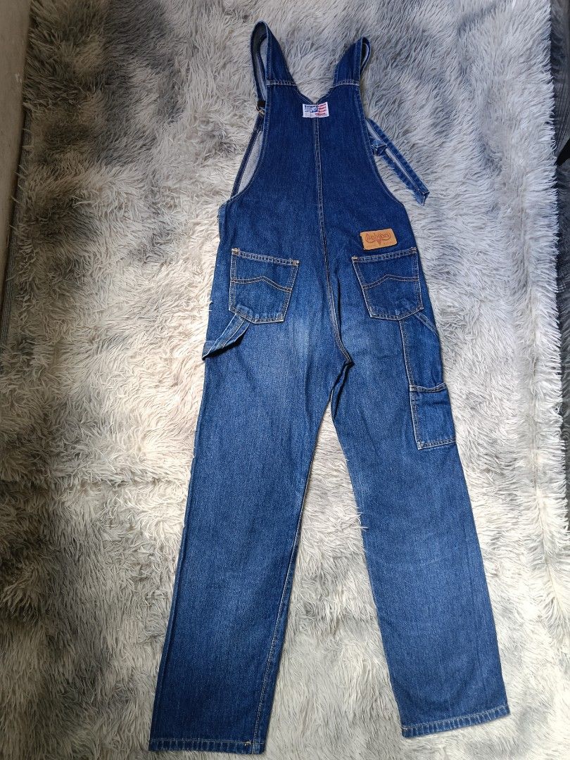 VTG Bobson overall denim (Category: Sets & Coordinates) located in Quezon City. Submitted by tedthrift (Listing ID 1461378821, Image 2). Description: size on 5'1-5'2 workwear style carpenters overall.