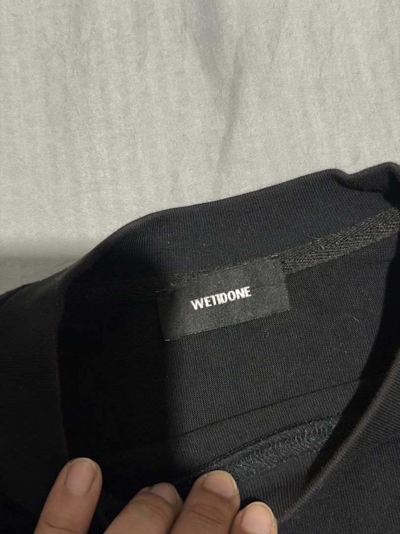 Welldone teddy bear (Category: Hoodies) located in Manila. Submitted by thra_shirts (Listing ID 1461427940, Image 2). Description: Welldone teddy bear glow in the dark Small boxy fit W 25/L 26 Excellent condition Authentic .