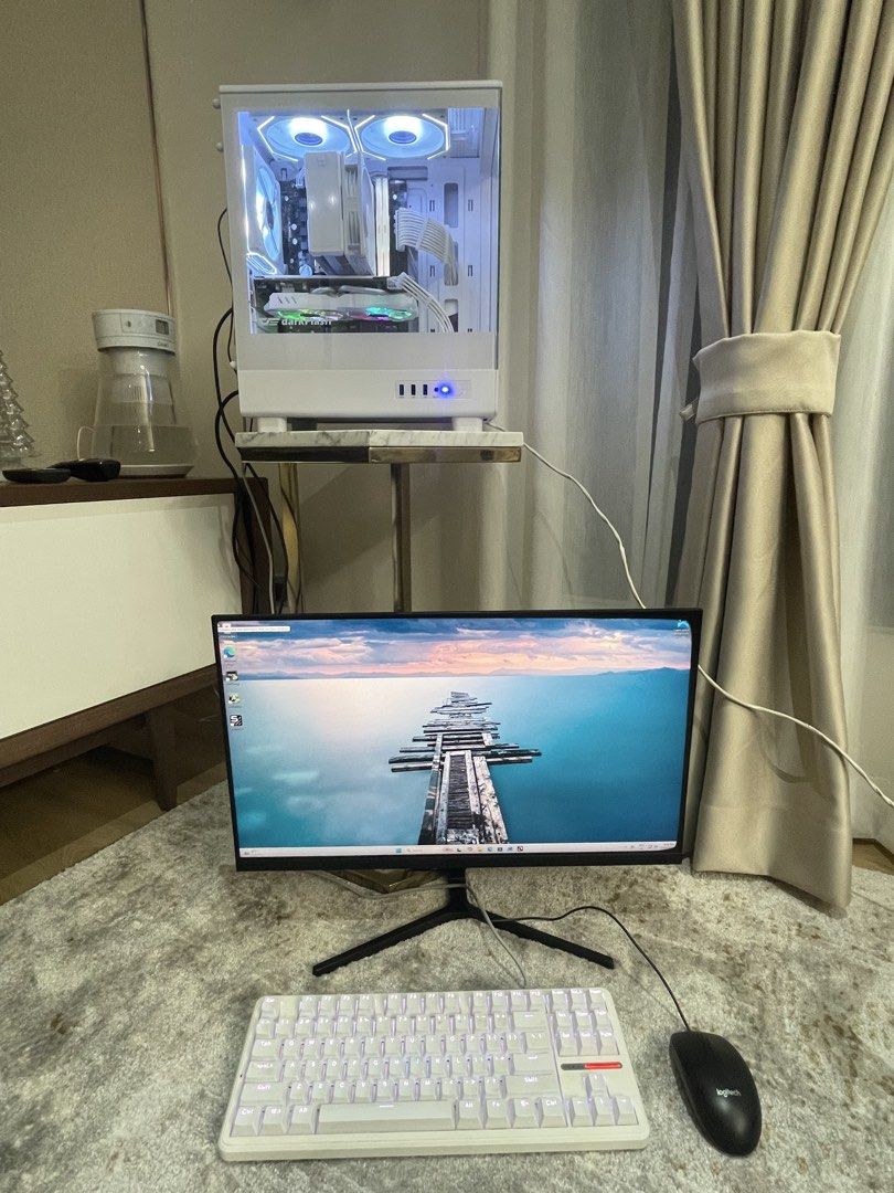 White Gaming PC Build (5600g + 5060) (Category: Desktops) located in Manila. Submitted by lleyton26 (Listing ID 1461449097, Image 3). Description: PERSONAL GAMING PC FOR SALE — ₱47,000 Selling my personal PC that I personally built and used. This PC was originally built in 2023, with some parts being recently upgraded/replaced with brand-new components. All parts were used by me only. Reason for selling: I’m upgrading to a new PC build, so I’m le