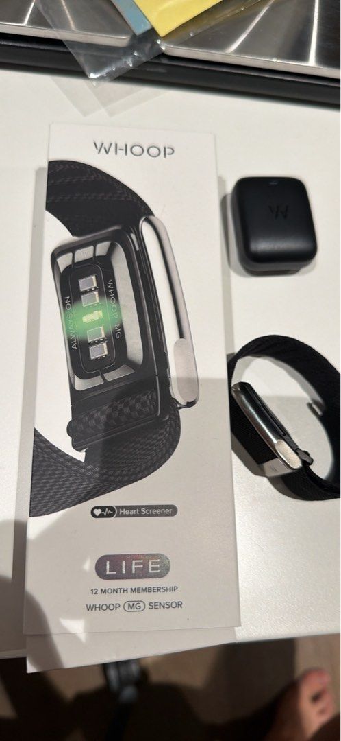 Whoop MG Life (Category: Wearables & Smart Watches) located in Manila. Submitted by travisdyyy (Listing ID 1461516362, Image 2). Description: Used for 5 days only can use my account very little data Bought for 27500 FOR SALE OR FOR TRADE APPLE WATCH SERIES 11 12 CELLULAR OR ULTRA.