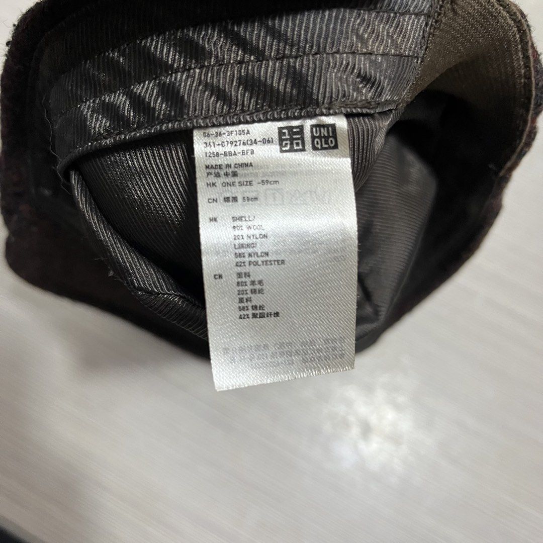 Wool flat hat uniqlo (Category: Caps & Hats) located in Quezon City. Submitted by thriftshop_treasure (Listing ID 1461507208, Image 3). Description: 59cm .