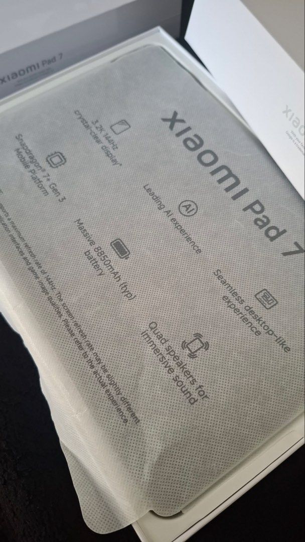 Xiaomi Pad 7 (Category: Others) located in Manila. Submitted by nmjkmn488v33482 (Listing ID 1461395975, Image 1). Description: Only reason for selling is its a duplicate. Nadoble ng bili. Oroginally 25k but willing to sell for only 23k. Brand new and never been used..
