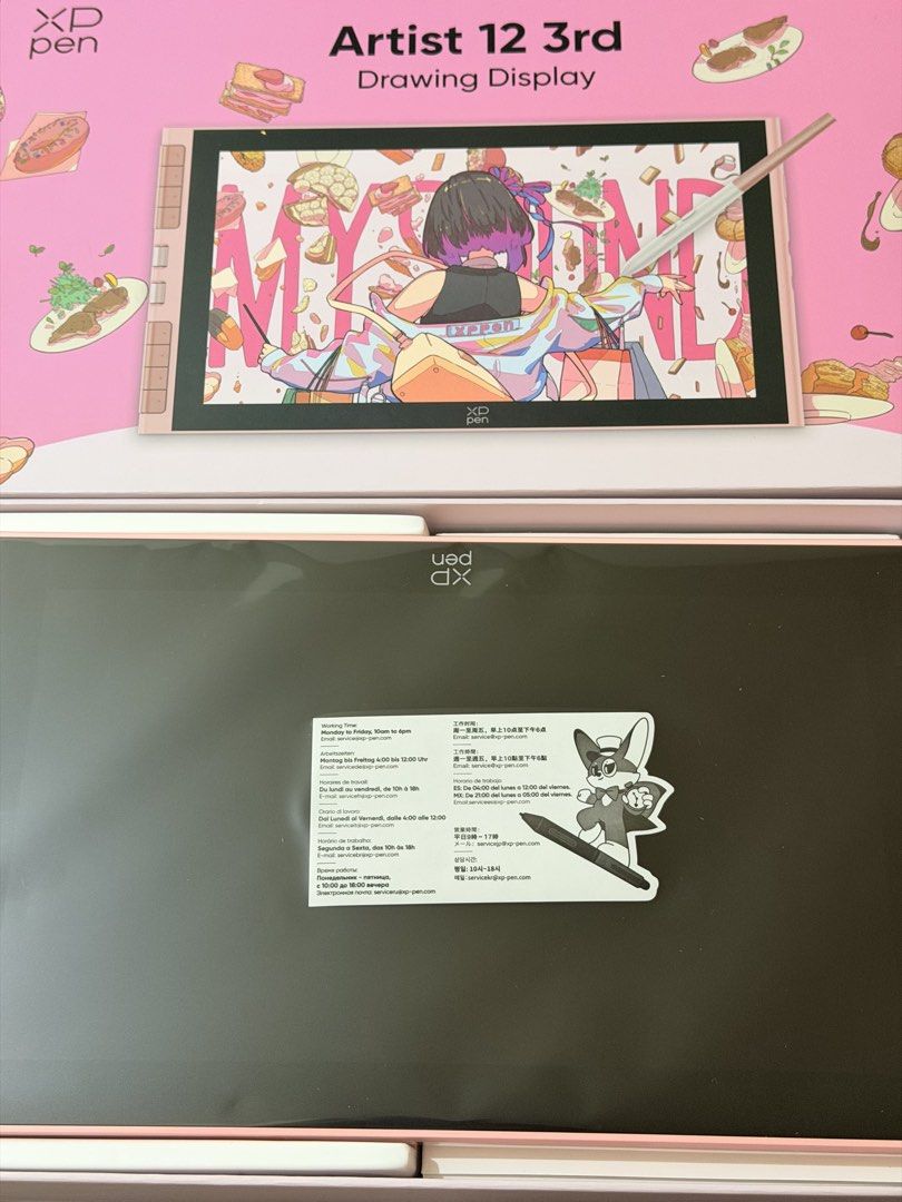 XPPen Artist 12 3rd (Pink) Drawing Display (Category: Monitor Screens) located in Quezon City. Submitted by blueberrie03 (Listing ID 1461551038, Image 2). Description: - Complete accessories with box - Still looks new, only used few times - Negotiable - RFS: decluttering/i use my ipad more.