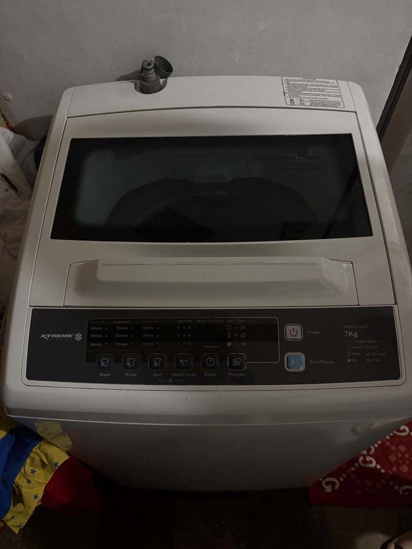 XTREME Washing machine (Category: Washing Machines and Dryers) located in Manila. Submitted by vanillasmooch.15 (Listing ID 1461560571, Image 1). Description: WASHING MACHINE FOR SALE ‼️ Brand name: xtreme xwmtl 0007 Issue: Wala so far, di masyado nagagamit Condition: Nagamit lang for a year but fully functional and in good condition. Needs a few punas pero like new pa rin appearance and function. RFS: Moving out Can negotiate for lower price for