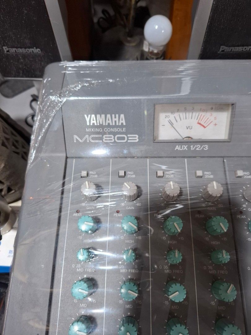 Yamaha MC803 Mixing Console (Category: Other Audio Equipment) located in Santa Rosa. Submitted by echojapansurplus_01 (Listing ID 1461381907, Image 3). Description: - Yamaha MC803 mixing console - Multiple channels with faders and knobs - Features VU meters - Wrapped in protective plastic - Perfect for various audio setups 110v from japan. tested working. visit nalang po sa page para makifa ang video. Echo japan surplus..