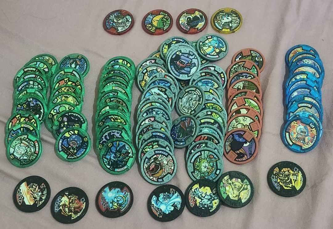 Yokai Watch Medal set (Category: Character Goods) located in Consolacion. Submitted by mkb187 (Listing ID 1461503106, Image 1). Description: Yokai Watch medal set exact 100 pcs. -watch 1 -model zero -classic yokai -soultimate -busters -merican -Legendary MOP: Gcash ‎delivery: J&T/LBC ‎ ‎If meet up. I'm only available in ‎Weekends: ‎10A. M. --- 7P. M. RFS: for funds ‎if you have additional questions, don't hesitate to message me. ‎ ‎shipping fee w