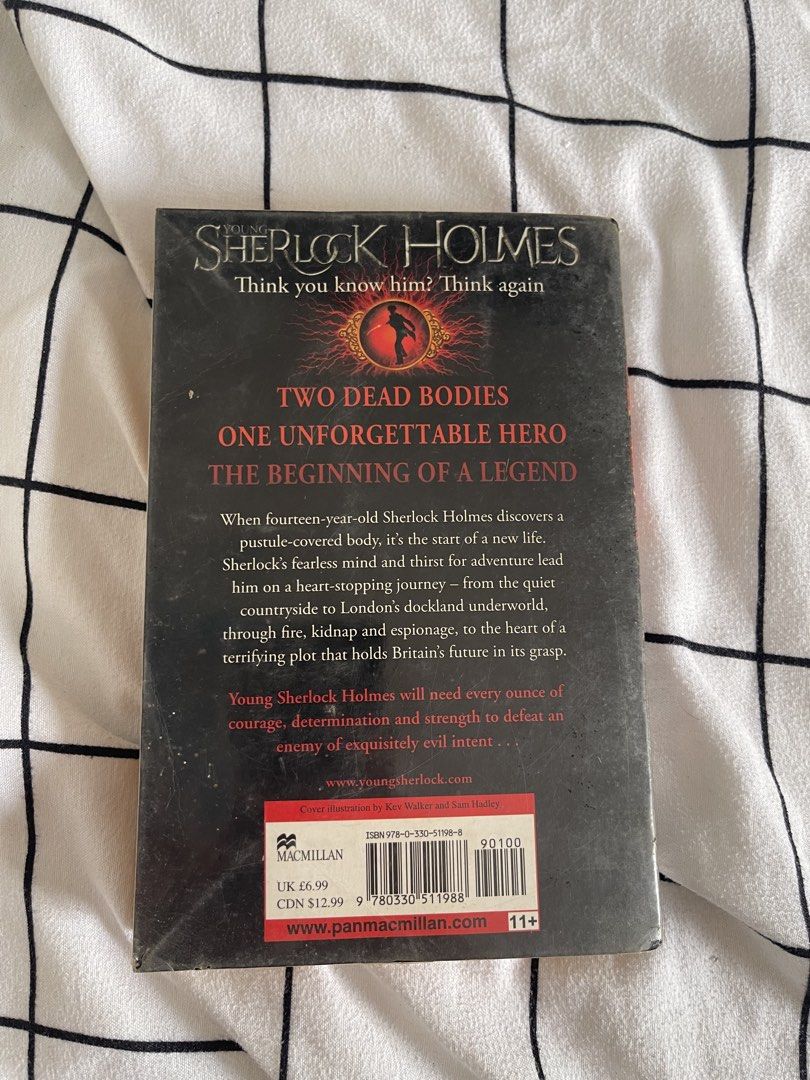 Young Sherlock Holmes: Death Cloud by Andrew Lane (Category: Storybooks) located in Pasig City. Submitted by ceejay_29 (Listing ID 1461399086, Image 3). Description: - Young Sherlock Holmes: Death Cloud by Andrew Lane - Follow Sherlock's early adventures in London - Minor signs of wear on cover and pages - Great read for mystery fans.