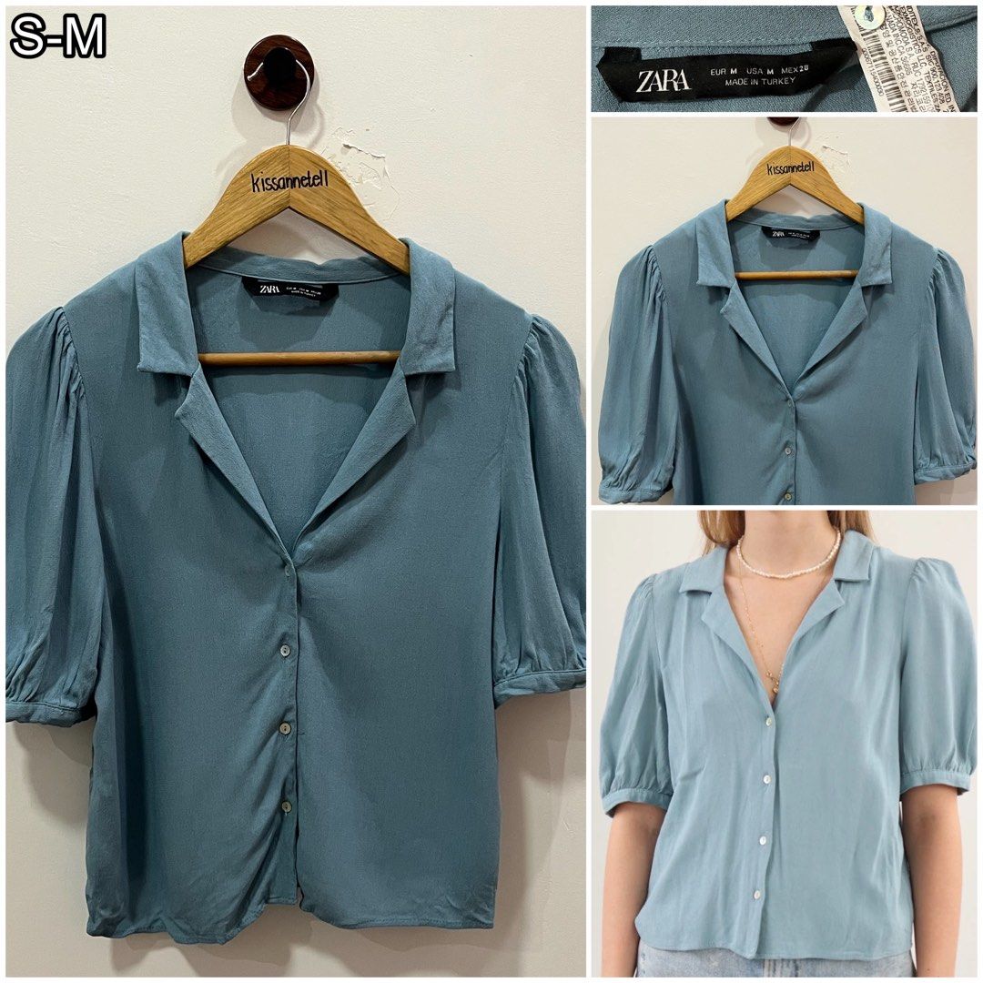 Zara buttondown semi cropped top (Category: Blouses) located in Dagupan City. Submitted by kissannetell_ (Listing ID 1461417358, Image 1). Description: 📍Dagupan City, Pangasinan 💸: Gcash 🚛: J&T ❣️Open for dropping and pasabay within Pangasinan ❌No Meetups NOTE: ▪️All items are from bale. PASS SA MASELAN -- items need wash & some items may have minor issues like stain, pinhole, etc. Kindly manage your expectations. ▪️Strictly payment first and 