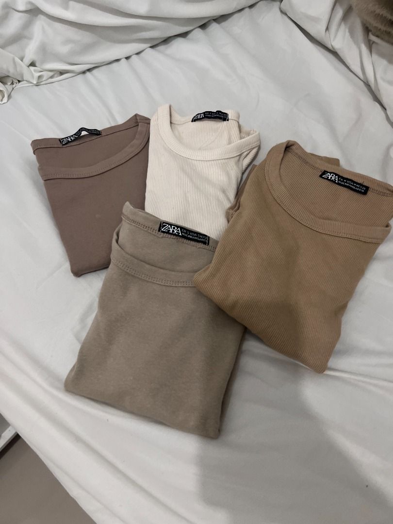 ZARA Croptop (BUNDLE) (Category: Shirts) located in Balanga. Submitted by shopbykk (Listing ID 1461559345, Image 1). Description: Croptop can fit XS-Small .