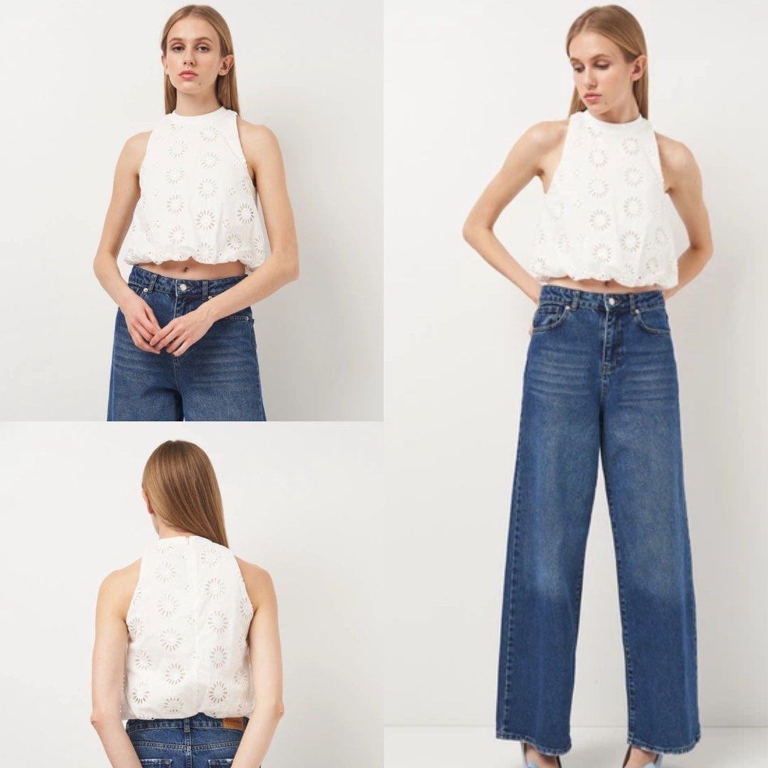 zara eyelet balloon top (Category: Sleeveless) located in Calamba. Submitted by van_080618 (Listing ID 1461352335, Image 2). Description: .