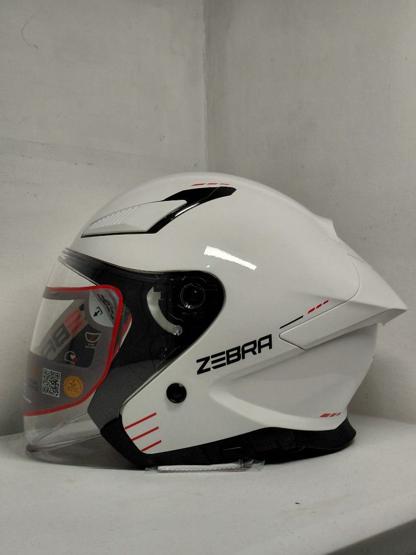 Zebra Neo White Motorcycle Helmet (Category: Helmets and other Riding Gears) located in Makati City. Submitted by michaelang05 (Listing ID 1461466566, Image 2). Description: 🔥 ZEBRA YM-915 — READY TO RIDE! 🏍️🔥 Upgrade your ride with the Zebra YM-915! 😎 Stylish look, comfortable fit, and built for everyday riding. Perfect for riders who want safety + style without breaking the bank! 💯 ✅ Stylish & sporty design ✅ Comfortable fit ✅ Great for da