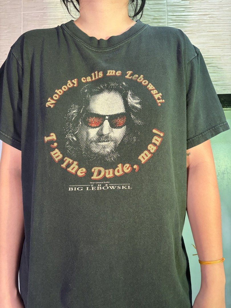 2000's Vintage The Big Lebowski The Dude Tee (Category: Tshirts & Polo Shirts ) located in Quezon City. Submitted by theiiclothing (Listing ID 1461703168, Image 3). Description: 2000's Vintage The Big Lebowski The Dude Tee Size (width: 21 inches x length: 25.5 inches) 400PHP ONLY! DM us for reservations or further inquiries. For sure buyers, comment “mine” on this pic Stay blessed to be dressed! 🙏.