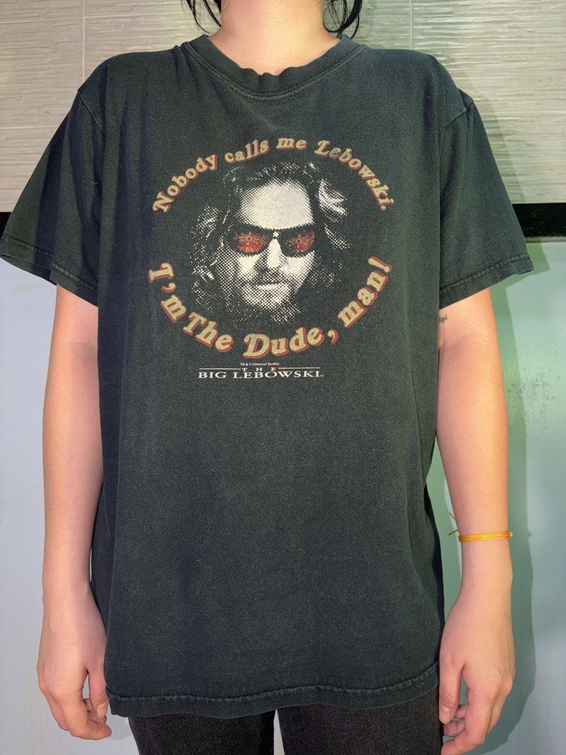 2000's Vintage The Big Lebowski The Dude Tee (Category: Tshirts & Polo Shirts ) located in Quezon City. Submitted by theiiclothing (Listing ID 1461703168, Image 2). Description: 2000's Vintage The Big Lebowski The Dude Tee Size (width: 21 inches x length: 25.5 inches) 400PHP ONLY! DM us for reservations or further inquiries. For sure buyers, comment “mine” on this pic Stay blessed to be dressed! 🙏.