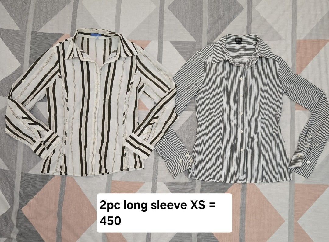 2pc long sleeve XS esprit and G2 (Category: Longsleeves) located in Manila. Submitted by chocomoose (Listing ID 1461579086, Image 1). Description: 450 2pc na. branded. pang office. size XS.