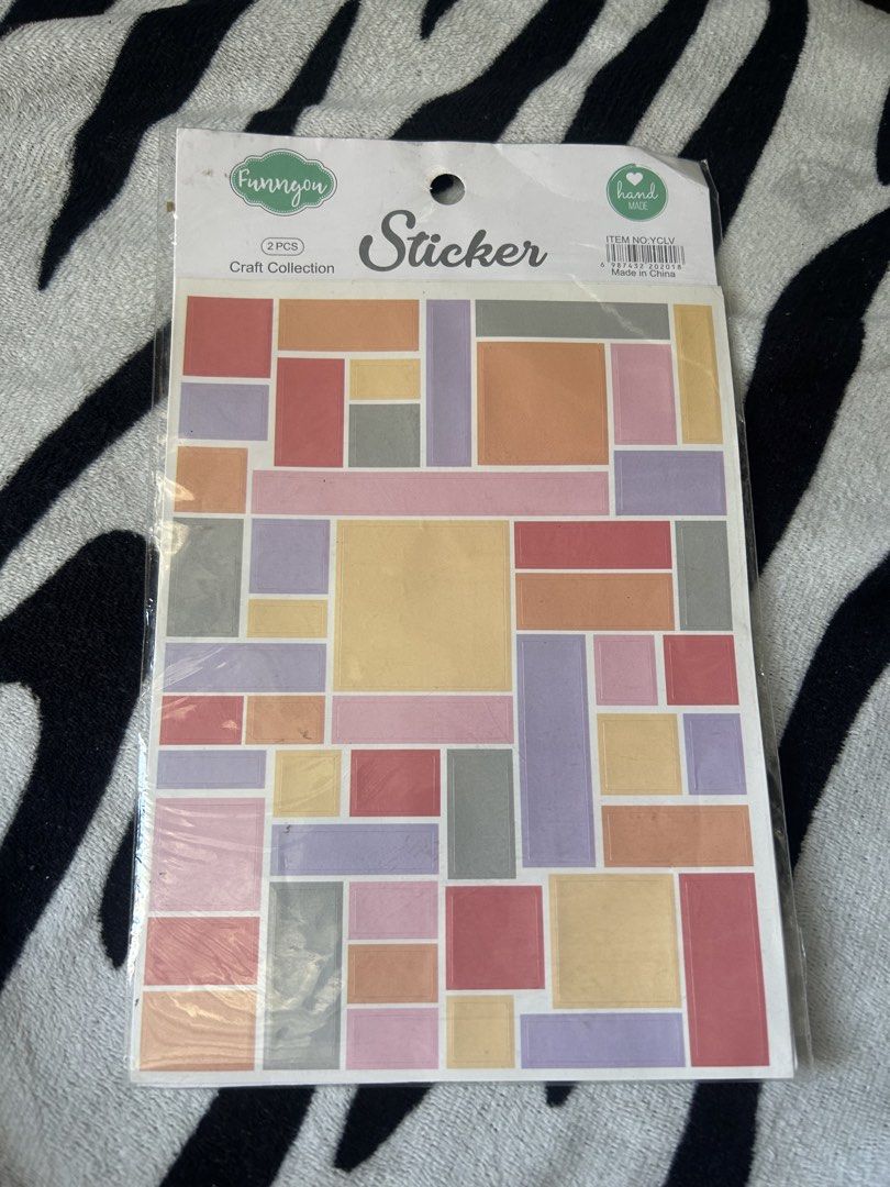 2pcs journal stickers craft materials squares (Category: Craft Supplies & Tools) located in General Trias. Submitted by aprilocampo0412 (Listing ID 1461619420, Image 1). Description: 2pcs journal stickers craft materials squares.
