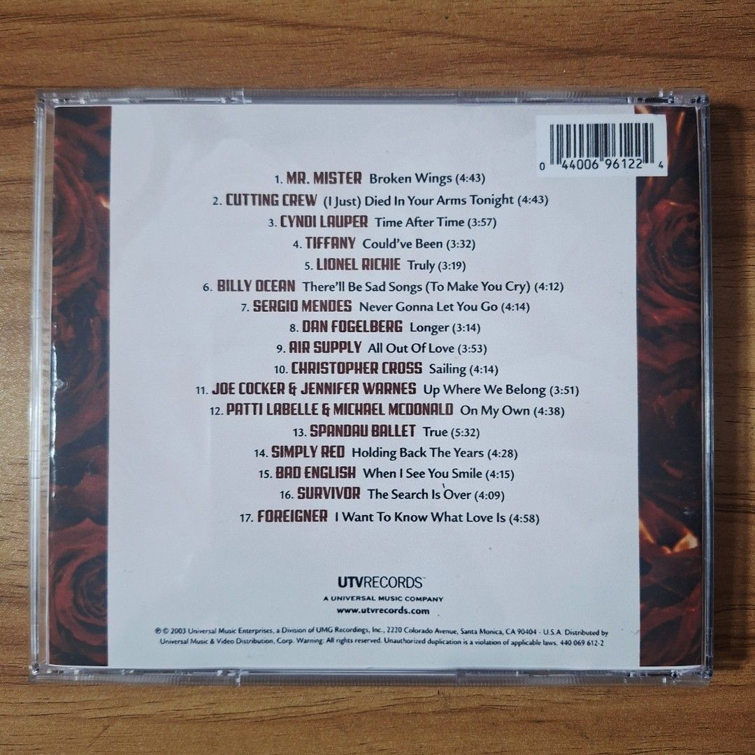 3 Classic Love & 80's Hits Compilation CDs [Custom made] (Category: CDs & DVDs) located in Kabankalan. Submitted by Videoshop.ph (Listing ID 1461674218, Image 2). Description: BEST LOVE SONG COLLECTION Audio CD Custom Made in Best quality P120 each - Set of 3 compilation CDs: 'Pure 80's Love', 'Good Times Love Songs Vol. 04', and 'Great Love Songs'. - Features popular artists and classic, beloved tracks. - Ideal for any music lover's collection. 