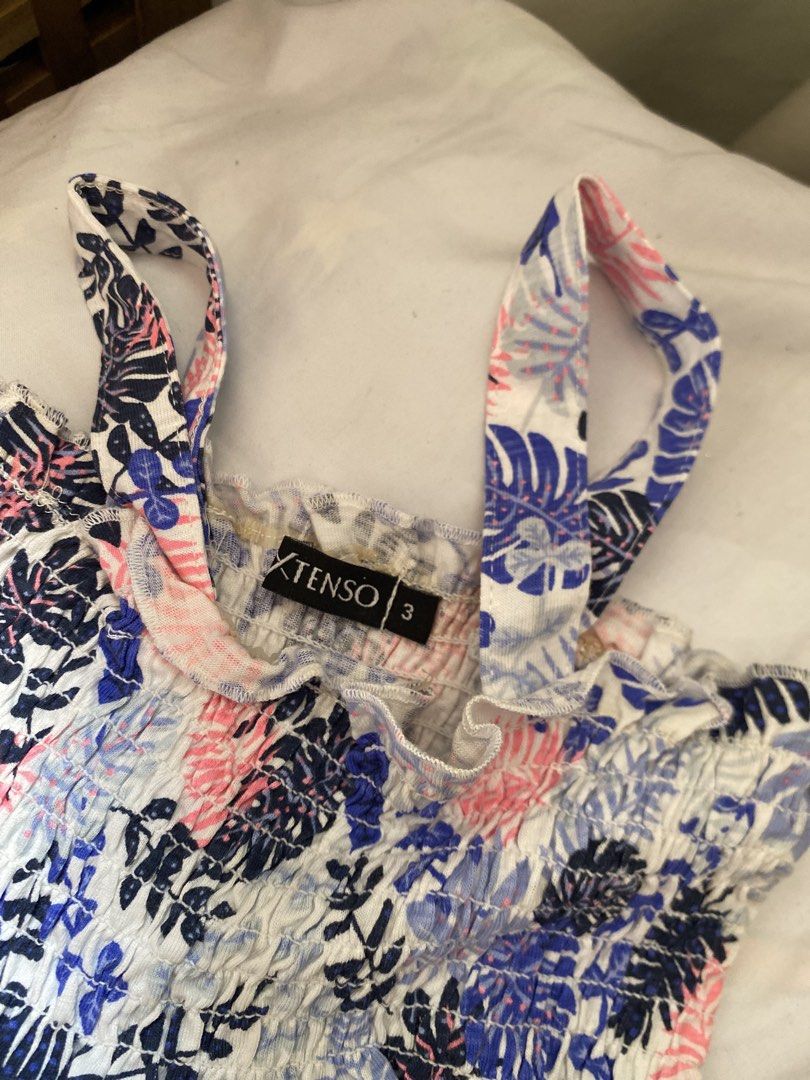 (3y) Kids Floral Romper (Category: Babies & Kids Fashion) located in Bulacan. Submitted by spidermom001020 (Listing ID 1461665892, Image 3). Description: AVAILABLE Brand new overruns Payment: Gcash, Maya Shipping: J&T, Lalamove Loc: Hagonoy/Malalos Bulacan.
