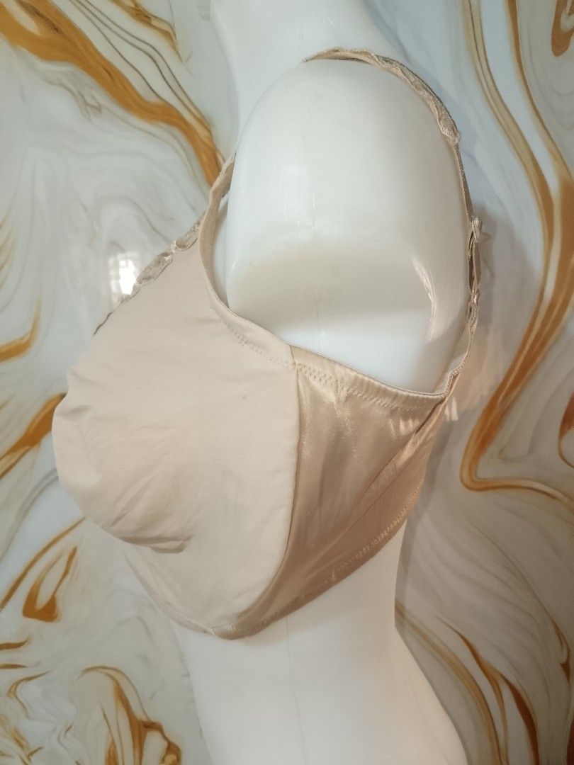 44ddd Beige Lace Trim Full Coverage Bra not padded with underwire (Category: Undergarments & Loungewear) located in Manila. Submitted by truecrystal-1407 (Listing ID 1461582742, Image 2). Description: - Comfortable beige bra - Pretty lace trim detail - Full coverage design for excellent support - Adjustable straps and back closure for a perfect fit - Smooth fabric for all-day comfort - Ideal for everyday wear -plus size bra .