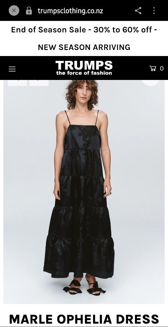 💯 Marle Ophelia Dress 💯 (Category: Dresses) located in Mandaluyong City. Submitted by arlene2560 (Listing ID 1461705236, Image 3). Description: 💯 Marle Ophelia Dress, midi-length style featuring a lustrous tonal floral jacquard fabric and a softly tiered silhouette. Size 38, or armpit 17", length is 44". Decluttering P1200. Mandaluyong.