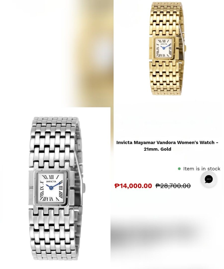 ❌ SOLD OUT ❌ (Category: Women's Watches) located in Davao. Submitted by cossetbyl. (Listing ID 1461710574, Image 2). Description: ❌ SOLD OUT ❌ ‼️ PRICE DROP | PRE - ORDER ‼️ ⌚ INVICTA - 22 mm ⌚ P3,890 only! Super rare lang mag-price drop ang model na 'to. - 101% brand new & original from the U.S. 🇺🇸 - Open for layaway - 1k dp Dm to order. 📲😊.