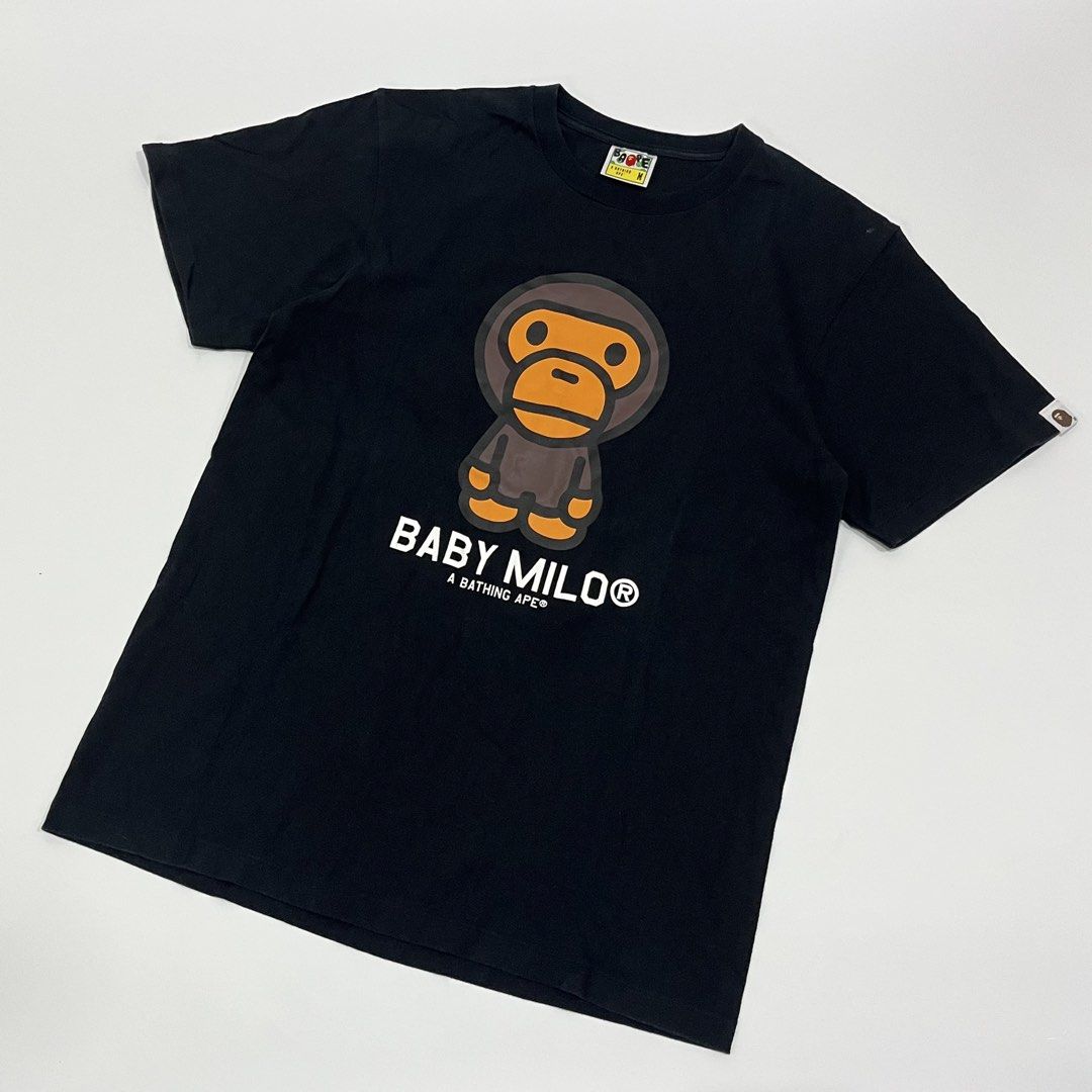 A BATHING APE - BABY MILO PRINT TEE (Category: Tshirts & Polo Shirts ) located in Lucena. Submitted by southsidekartell (Listing ID 1461702982, Image 1). Description: MEDIUM IN GREAT CONDITION NEED WASH ONLY AUTHENTIC .