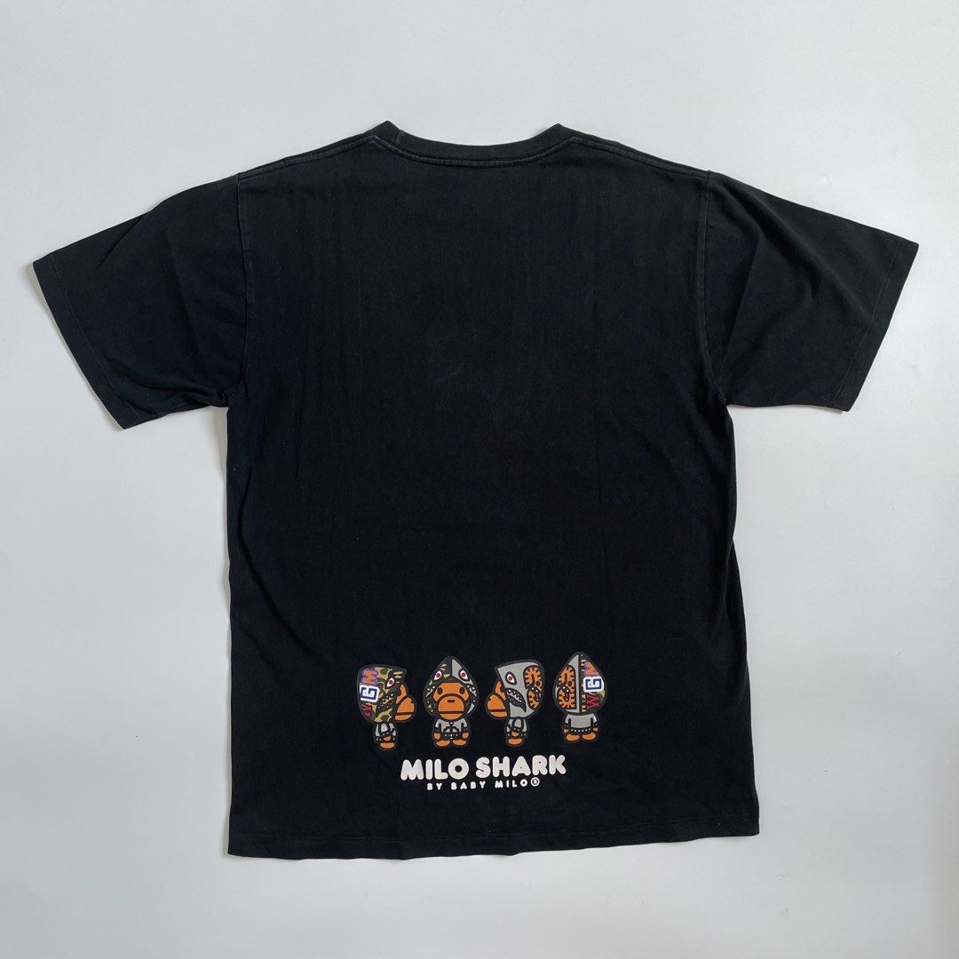 A Bathing Ape Baby Milo Tee (Category: Tshirts & Polo Shirts ) located in Imus. Submitted by streetgrails.ph (Listing ID 1461613415, Image 3). Description: BAPE BABY MILO TEE 22 x 28 ( size large on tag ) in good condition 8.5/10 color rate issue: hairline & 2 pinholes in left arm imus cavite loc! 📍 courier/mode of delivery: j&t or lalamove mode of payment: payment first thru gcash only! 📌 no return/refund! 📌 can send proof of legitimacy!.