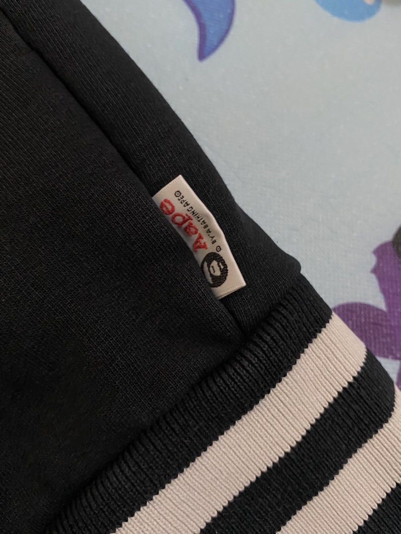 Aape by bathing ape Varsity Jacket (Category: Coats, Jackets and Outerwear) located in Calapan. Submitted by metriowendell22 (Listing ID 1461630859, Image 3). Description: Aape by bathing ape Varsity Jacket Large Width 21 Length 26 Very good condition Color rate 9/10.