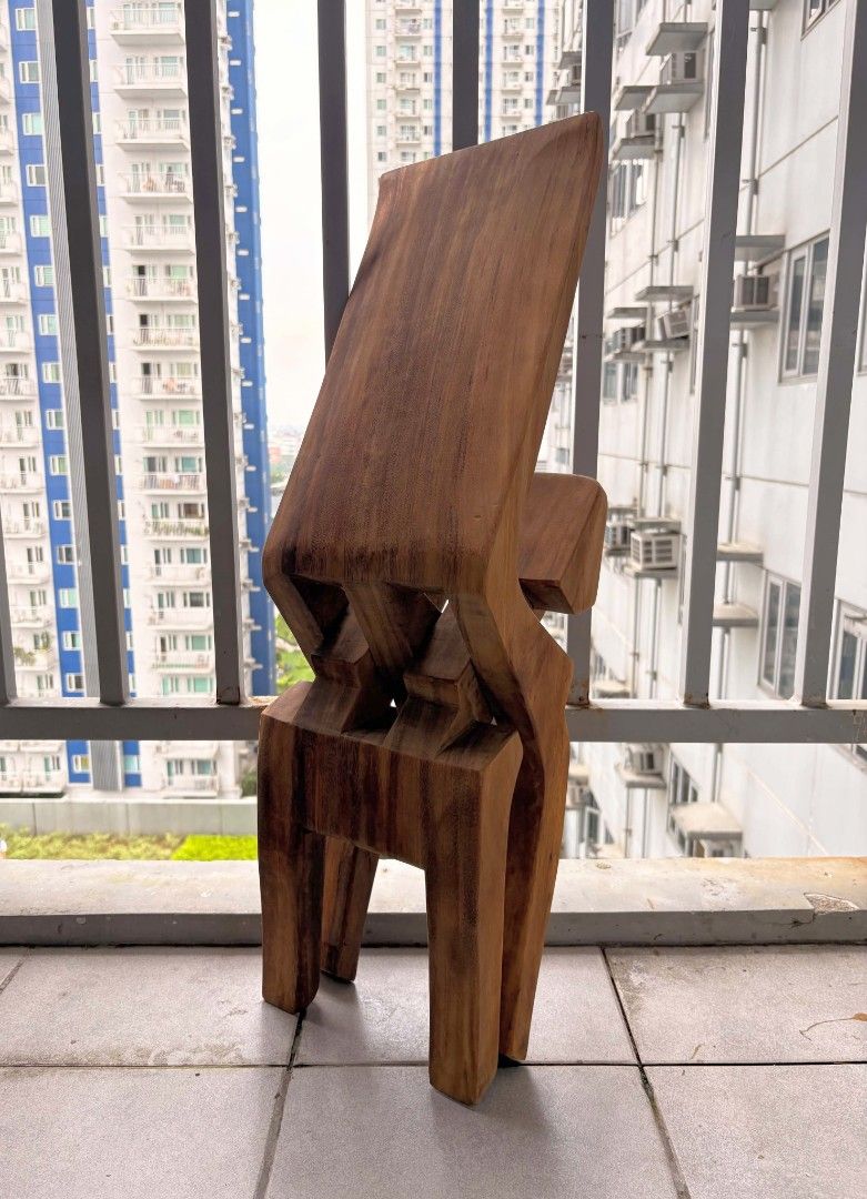 Acacia Interlocking Chair - Solid Philippine Acacia Wood (Category: Chairs) located in Quezon City. Submitted by maxiestonks (Listing ID 1461578695, Image 3). Description: Foldable Interlocking Chair Acacia - Handcrafted from solid Philippine Acacia wood. - Features unique interlocking joinery for a traditional artisan look. - Space-saving flat-pack design for easy storage and transport. - Beautiful polished Acacia finish. FREE Delivery: Anywhere