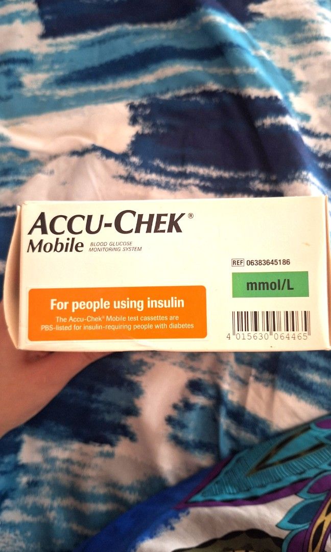 Accu-Chek Mobile Blood Glucose Meter System (Category: Health Monitors & Weighing Scales) located in Quezon City. Submitted by tinylittlecorner (Listing ID 1461612744, Image 3). Description: - Accu-Chek Mobile blood glucose meter - For self-testing only - Includes: meter, FastClix finger pricker with 6 lancets, USB cable, Quick Start Guide, User's Manual - Test cassettes sold separately - Intended for personal use.