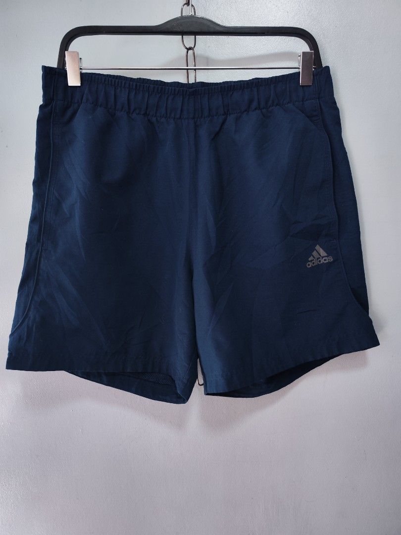 Adidas Blue Drift Shorts (Category: Shorts) located in Bulacan. Submitted by emilj23 (Listing ID 1461689148, Image 1). Description: Adidas Blue Drift Shorts Size M on tag L 16 W 32-36 Leg Hole 11.5 Condition 9.5/10 Color rate 9.5/10 No Issue.