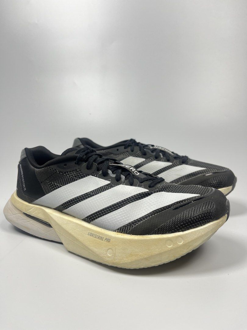 Adidas Boston 13 Core Black / Cloud White (Category: Sneakers) located in Cavite. Submitted by chevpthrillaah (Listing ID 1461684931, Image 1). Description: Perfect for Race Day Shoe. Sz 6.5 US Mens 24.5cm Authentic Used but still in great condition Pair only .
