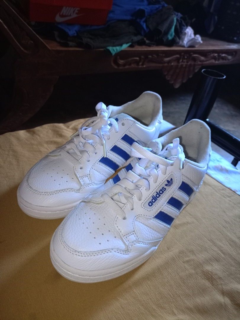 ADIDAS CONTINENTAL 80 STRIPES (Category: Casual Shoes) located in Caloocan City. Submitted by seannarnosa07 (Listing ID 1461619818, Image 1). Description: unfortunately it has no box because it's been soaked in water from the last typhoon, but assure you that its brand new..