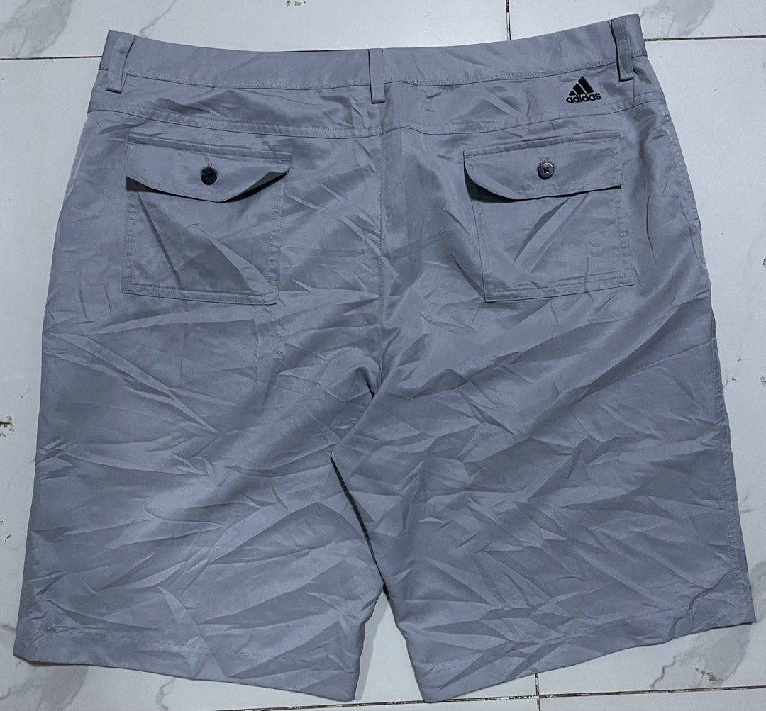 Adidas Golf Shorts (Category: Shorts) located in General Santos City (Dadiangas). Submitted by angelahlim122001 (Listing ID 1461592112, Image 3). Description: ADIDAS GOLF SHORT⛳️🏌️‍♂️ Waist 37-38 Length 21 Hips 23 Thigh 14 Leg Hole 12 - ClimaLite material for breathability - Ideal for golf or everyday wear - Button-closure pocket on left leg - Two button-closure pockets on the back 📍Apopong, General Santos City. (MINDANAO) 9500.