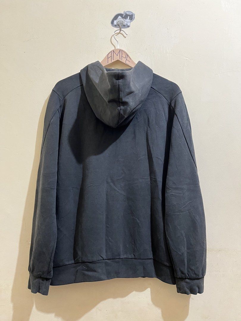 Adidas Zip-Up Hoodie (Category: Coats, Jackets and Outerwear) located in Manila. Submitted by juspheroca82034 (Listing ID 1461685627, Image 3). Description: - Black Adidas zip-up hoodie - Front zip closure - Two front pockets - Standard hoodie fabric feel - Measurements: 22" pit to pit, 27" length - Perfect for casual everyday wear.