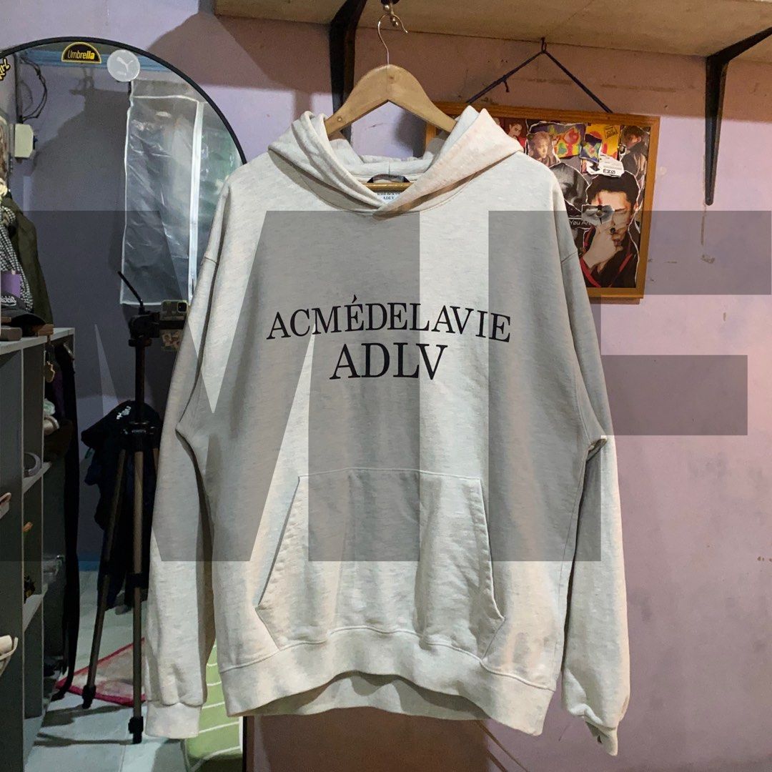 ADLV SCRIPT HOODIE (Category: Activewear) located in Manila. Submitted by reigunnxx (Listing ID 1461569554, Image 2). Description: ADLV IN OAT COLOR WAY📚 Width 23 Length 28 DM ME FOR MORE INFO Tags : Oakley, Diesel, Ed Hardy, Von Dutch, Baby Phat, Juicy Couture, Sean John, Ecko Unltd., G-Star RAW, and Affliction.Luxury Brands: Gucci, Louis Vuitton, Prada, Dior, Fendi, Versace, Dolce & Gabbana, Yves Saint Laurent, Burberry, and Balenciaga Workwea