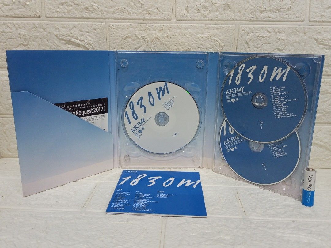 AKB48 1830M CD (Category: CDs & DVDs) located in Quezon City. Submitted by mackylolz (Listing ID 1461658352, Image 2). Description: AKB48 1830M CD Authentic Japan Item 3pcs cd with Lyrics Booklet What you see is what u get Pls see pic for details.
