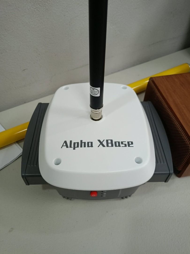 Alpha XBase RTK (Category: Construction Tools & Equipment) located in Manila. Submitted by leo_jolmax_sales (Listing ID 1461574924, Image 2). Description: Alpha Xbase RTK GNSS for Longer Range 7W 12/20km Range 149.4Wh 12h Working Time.
