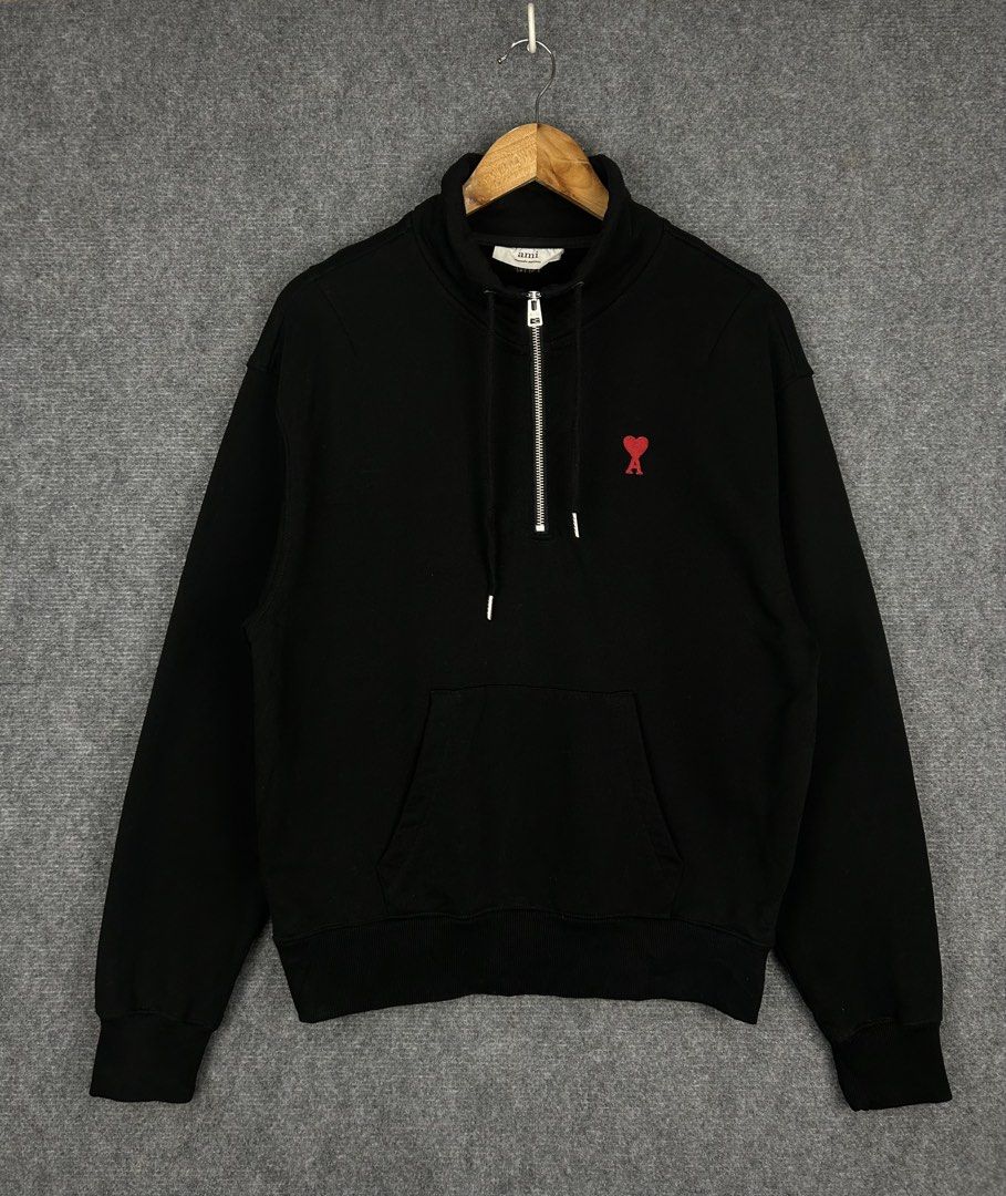 Ami Paris Half-Zip Sweater (Category: Coats, Jackets and Outerwear) located in Cebu City. Submitted by tanlawr07 (Listing ID 1461731815, Image 1). Description: Size XL fit large 23x26 Good as new No issue 2880 only 📍Cebu City Location .