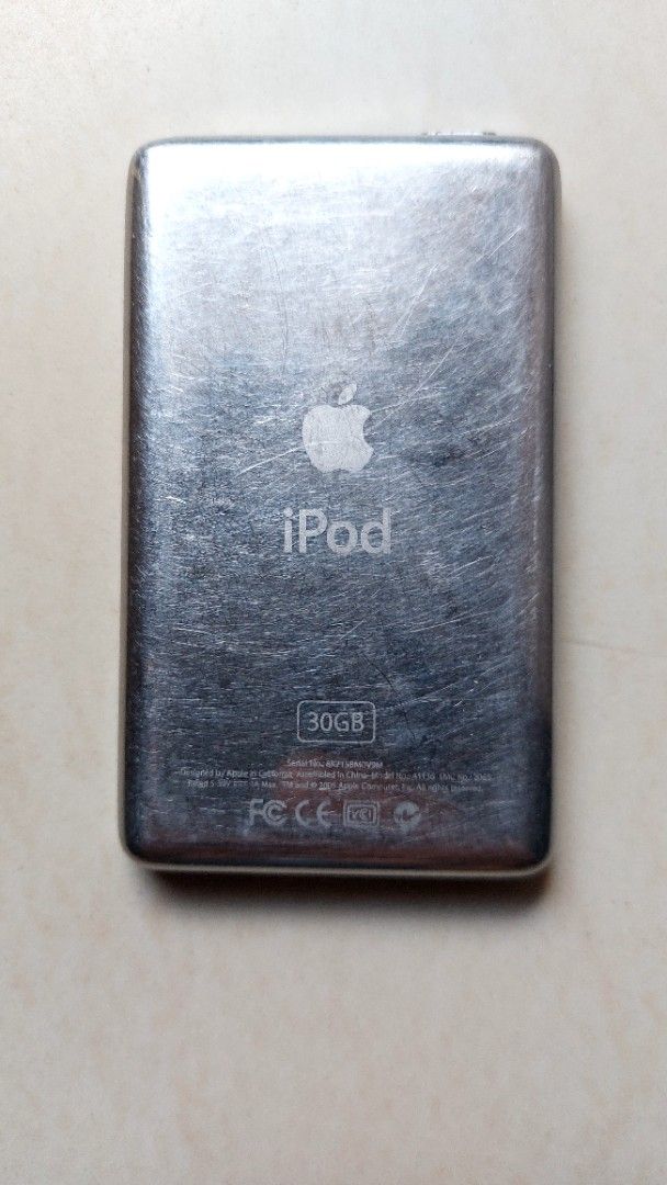 Apple iPod Classic 30GB Black (Category: Portable Music Players) located in Quezon City. Submitted by christopher.torio18 (Listing ID 1461578709, Image 2). Description: IPod Classic (30GB, Black) Working properly Shows normal signs of wear (scratches on screen and back) Same imei in back plate Ideal for storing a large music collection Includes iPod only.