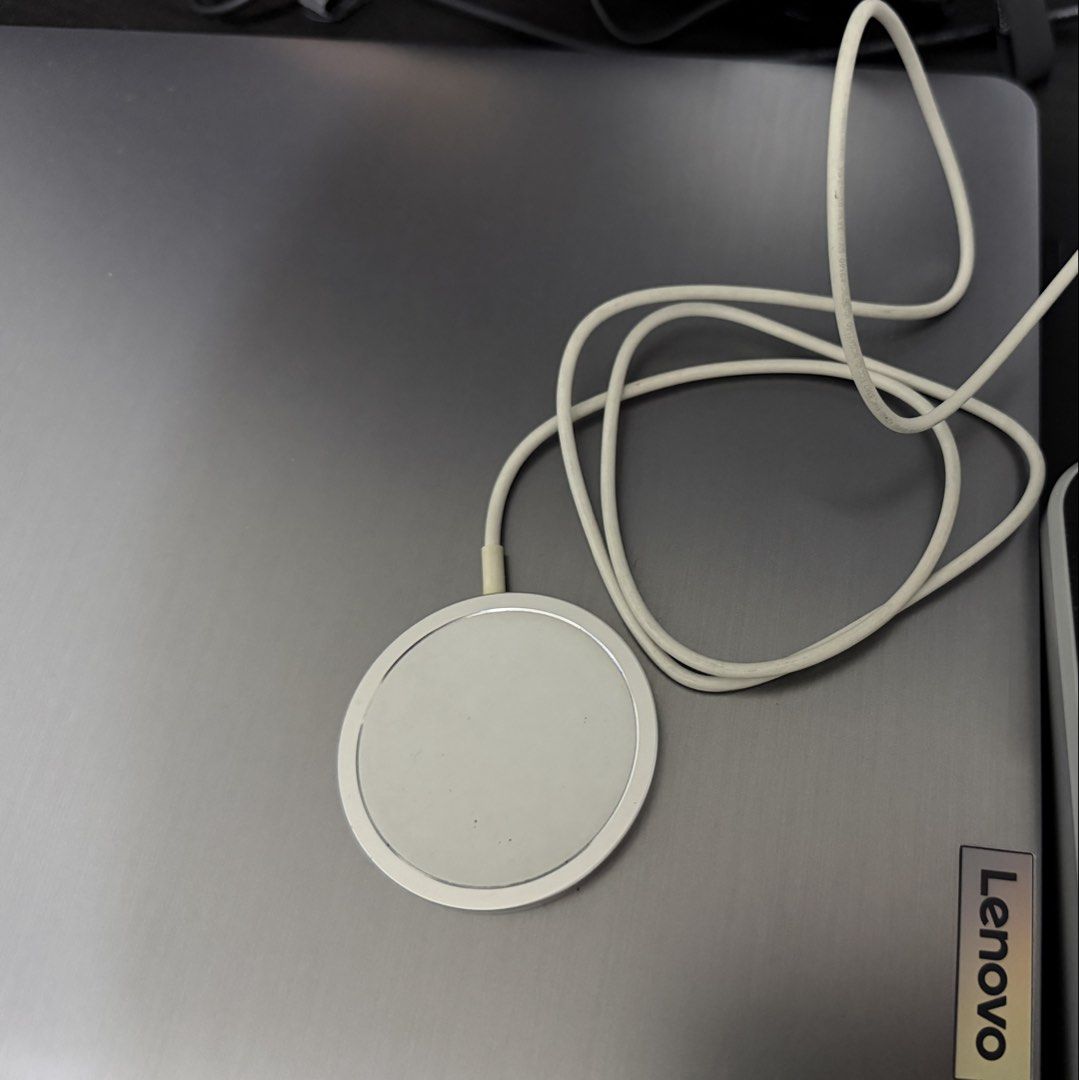 Apple MagSafe Charger with USB-C Cable (Category: Chargers & Cables) located in Quezon City. Submitted by charlieandmiggy0601 (Listing ID 1454702759, Image 1). Description: - Genuine Apple MagSafe Charger - Effortless magnetic attachment to iPhone - Includes original USB-C cable - Excellent working condition - Selling due to phone upgrade -1M length.